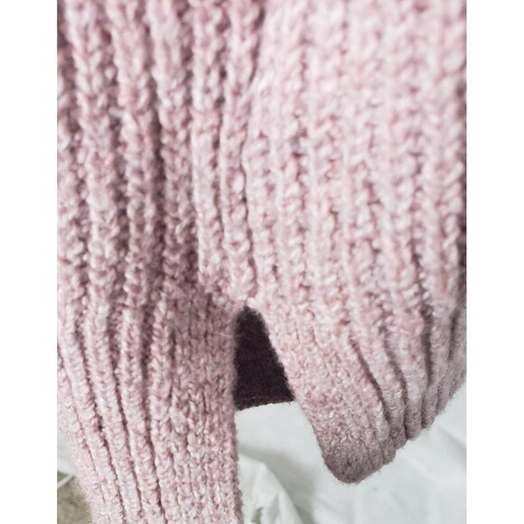 Old Navy Sweater Womens Plus 4X Mauve Henley Button Long Pullover Rib Knit - Picture 5 of 6